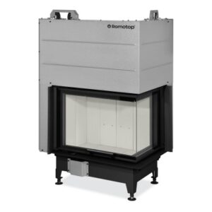 Focar șemineu Romotop HEAT R 3g L 65.51.40.24 cu geam de colț dreapta