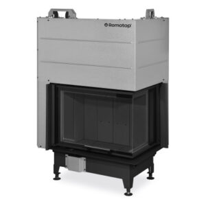 Focar șemineu Romotop HEAT R 3g L 65.51.40.26 cu geam de colț dreapta