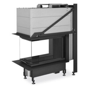 Focar șemineu cu 3 geamuri Romotop HEAT U 3g L 70.52.50.24(26) și suport portant K1