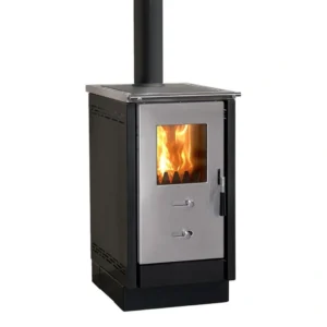 Sobă pe lemne ARIA LUX Negru, 8 kW, cu plită
